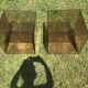 Pair of bedside tables in plexiglass smoked 70