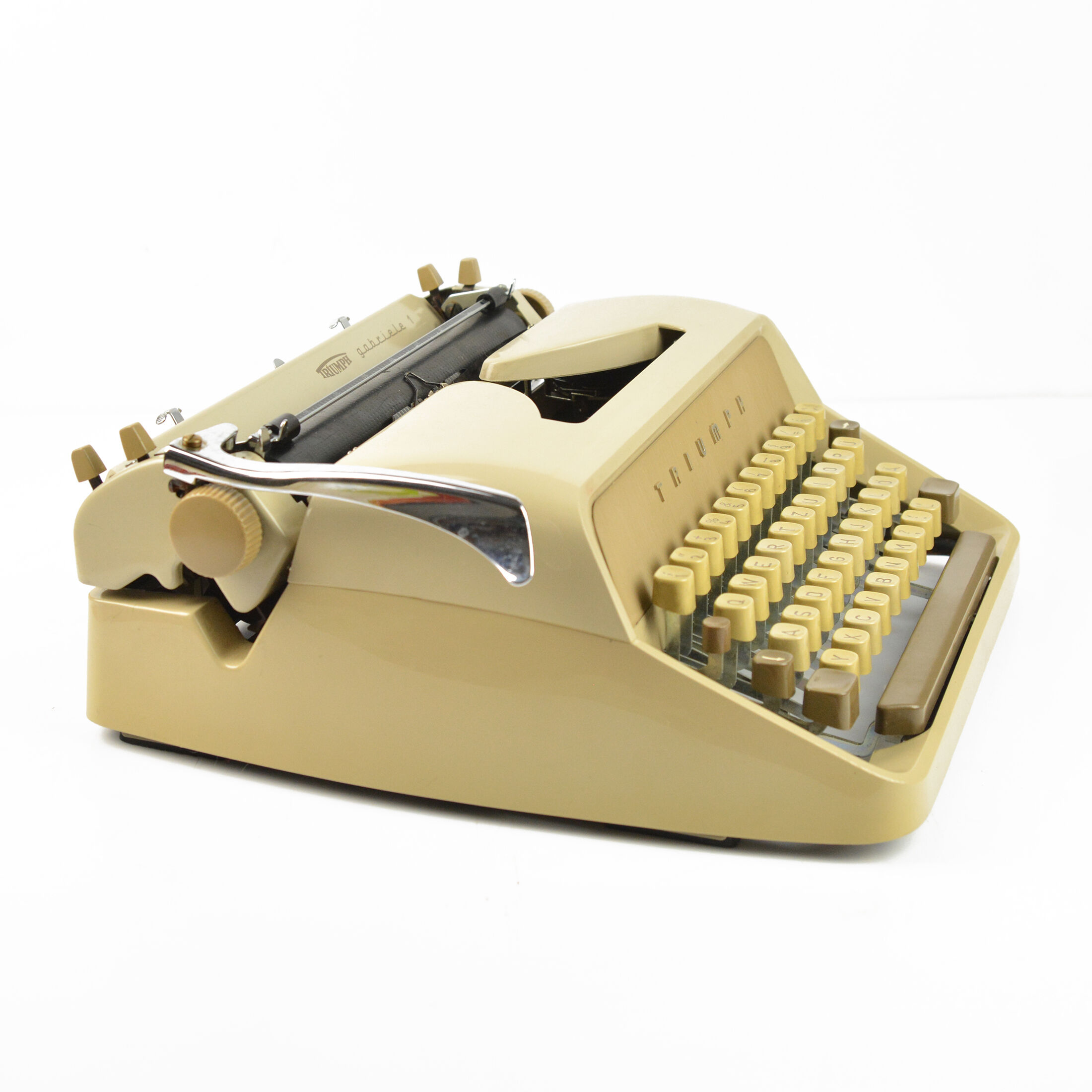 1964 modern suitcase typewriter, Triumph Gabrielle 1, Germany