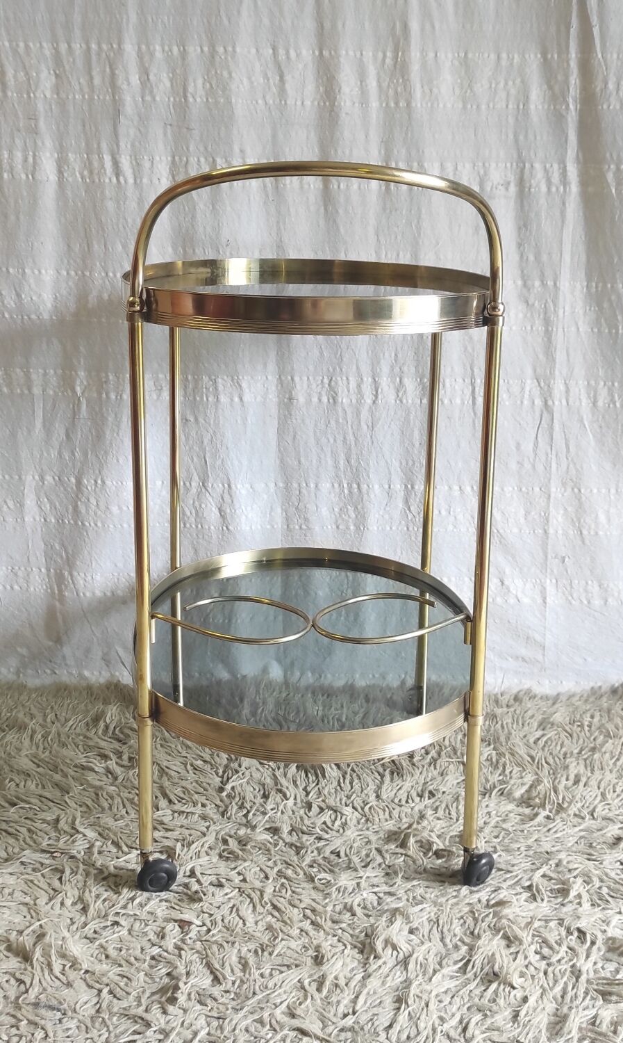 Solid brass trolley / bar service - 60s/70s