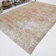 8x12 handmade orange foloral turkish rug 383x257cm