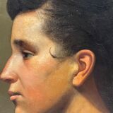 Young woman in profile
