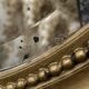 Antique oval gilded mirror – Louis XVI style with ribbon bow