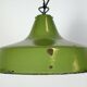 Industrial Italian Green Enamel Factory Pendant Lamp, 1960s