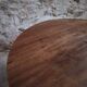 French antique round dining table in walnut, circa 1880–1900.