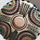 Vintage Moroccan tea set, teapot and 6 cups and saucers