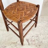 Low straw chair country style