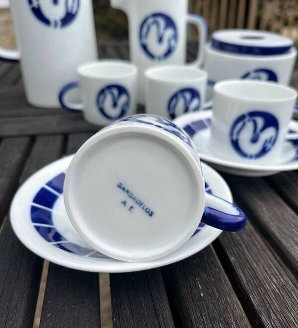 Service  à thé  ou à café en porcelaine de Sargadelos