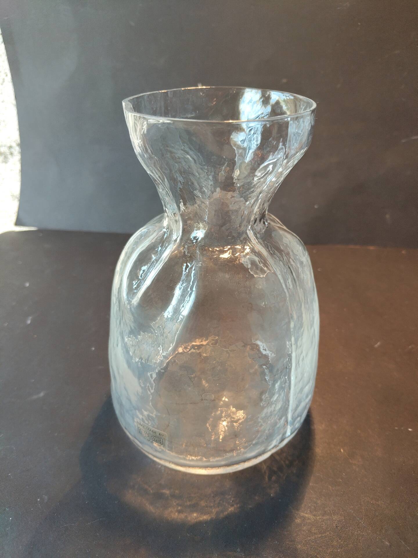 Blomknyte glass vase by Rune Strand for SEA Sweden, 1970s