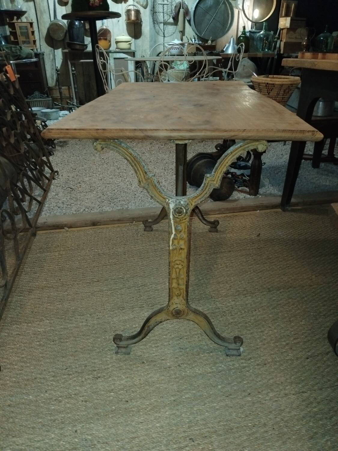 Table de bistrot plateau ormeaux