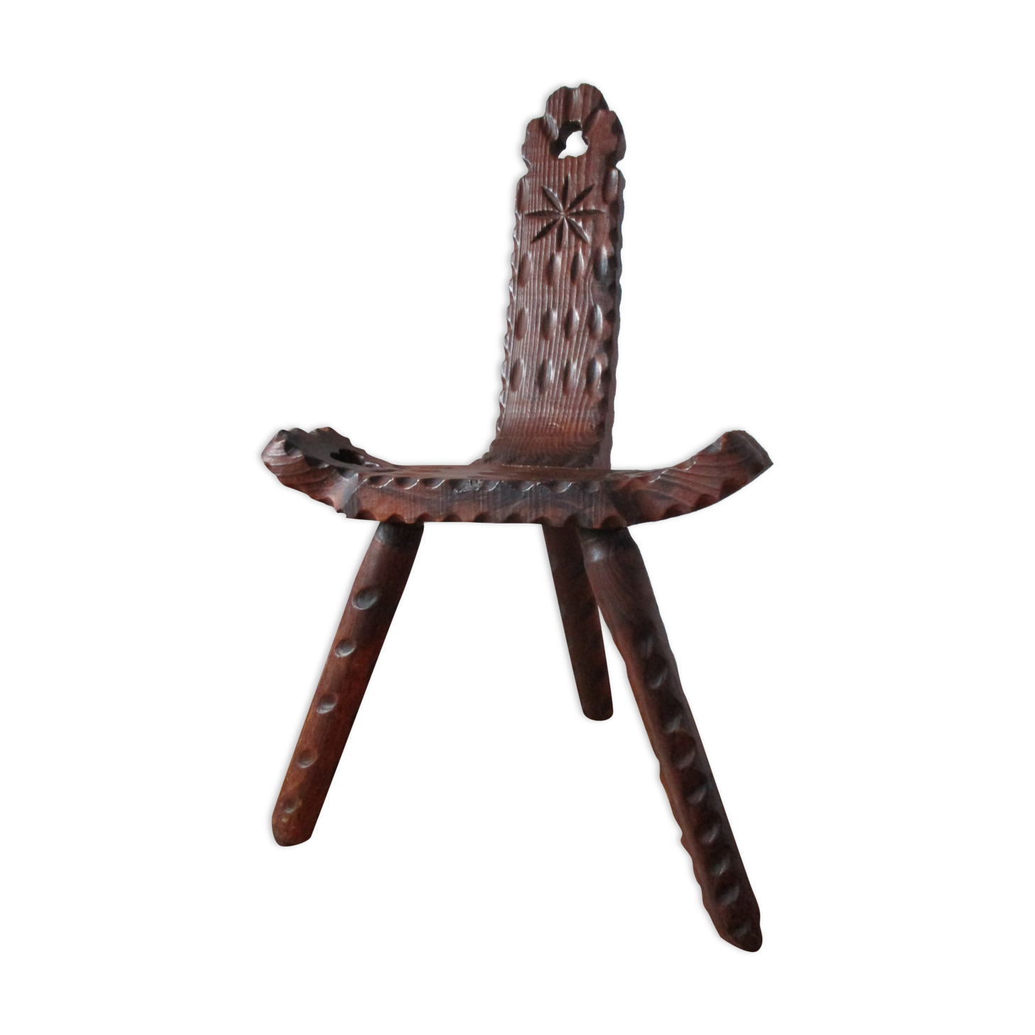 Brutalist tripod chair