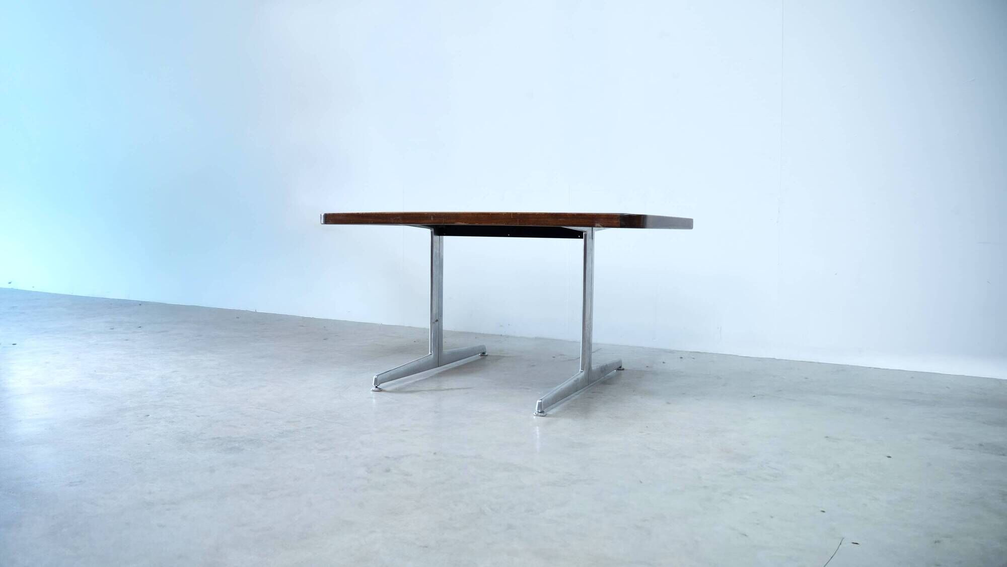 Bureau danois avec dessus en cuir