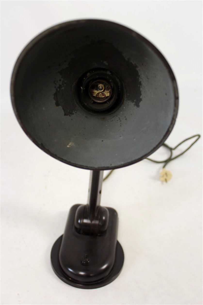 Sigma Bakelite Table Lamp by Christian Dell for Heinrich Römmler, 1930s