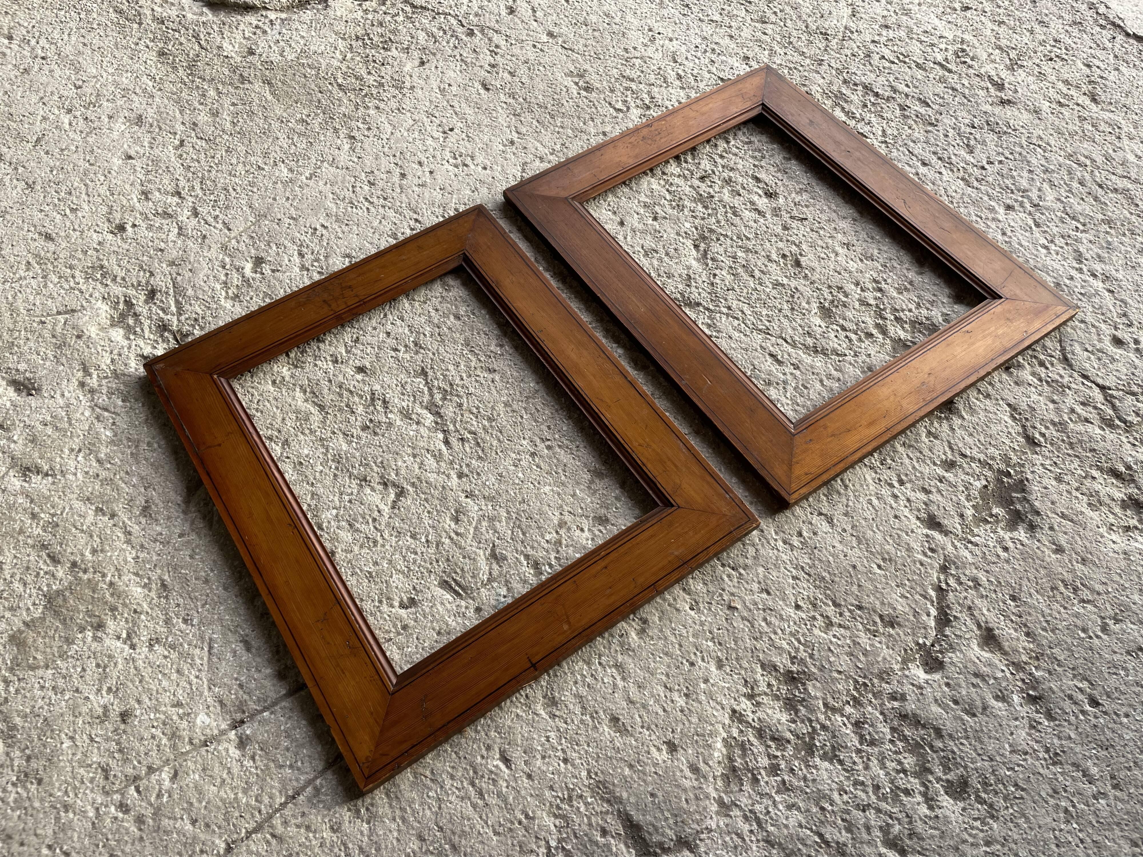 Set of 2 old pichpin frames, key mounting