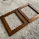 Set of 2 old pichpin frames, key mounting
