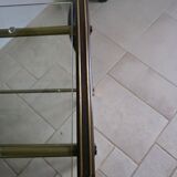 Mahogany and glass side table