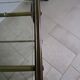 Mahogany and glass side table