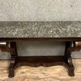 Console with crosses empire era mahogany around 1810-1820