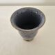 Blue ceramic vase signed (Signature to be identified) Height 12cm