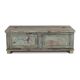 Old wooden box with storage space