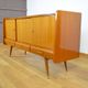 Enfilade Compass Feet in Mahogany, France Vintage 1960