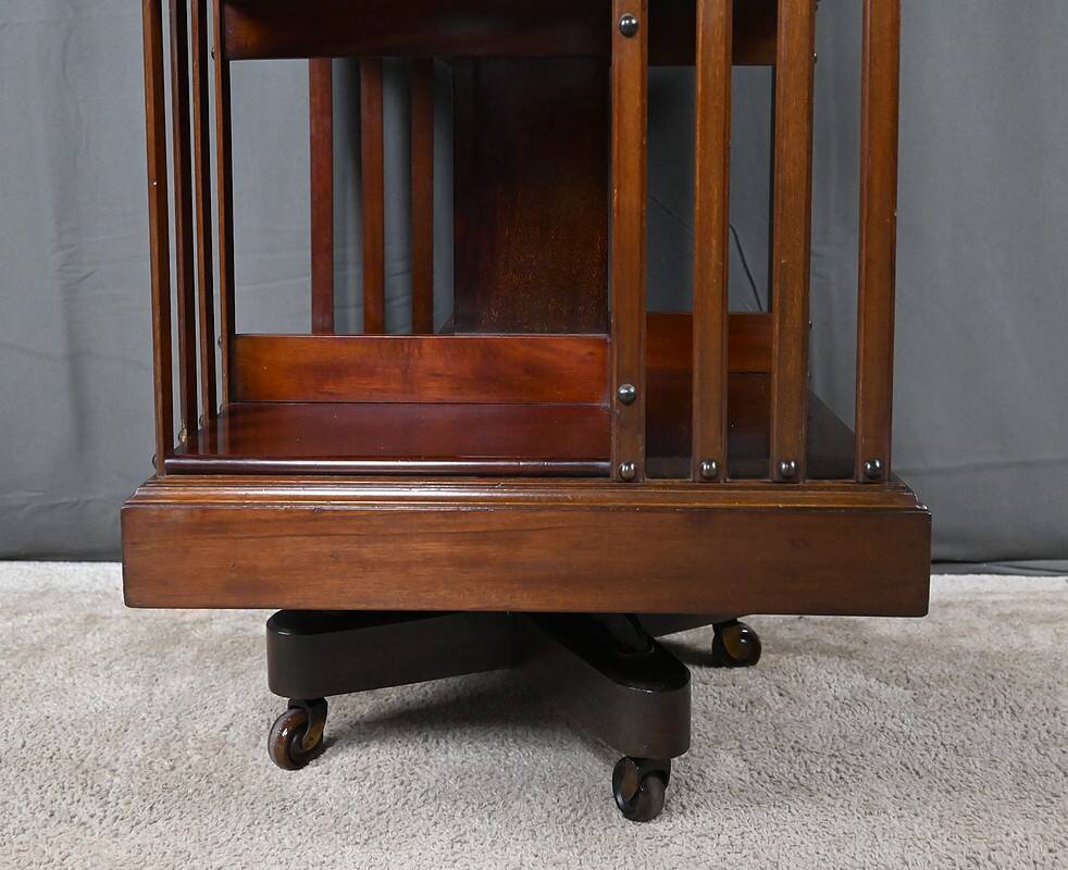 Rotating mahogany library, England – 1st part 20th century