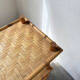Large rattan shelf 1960