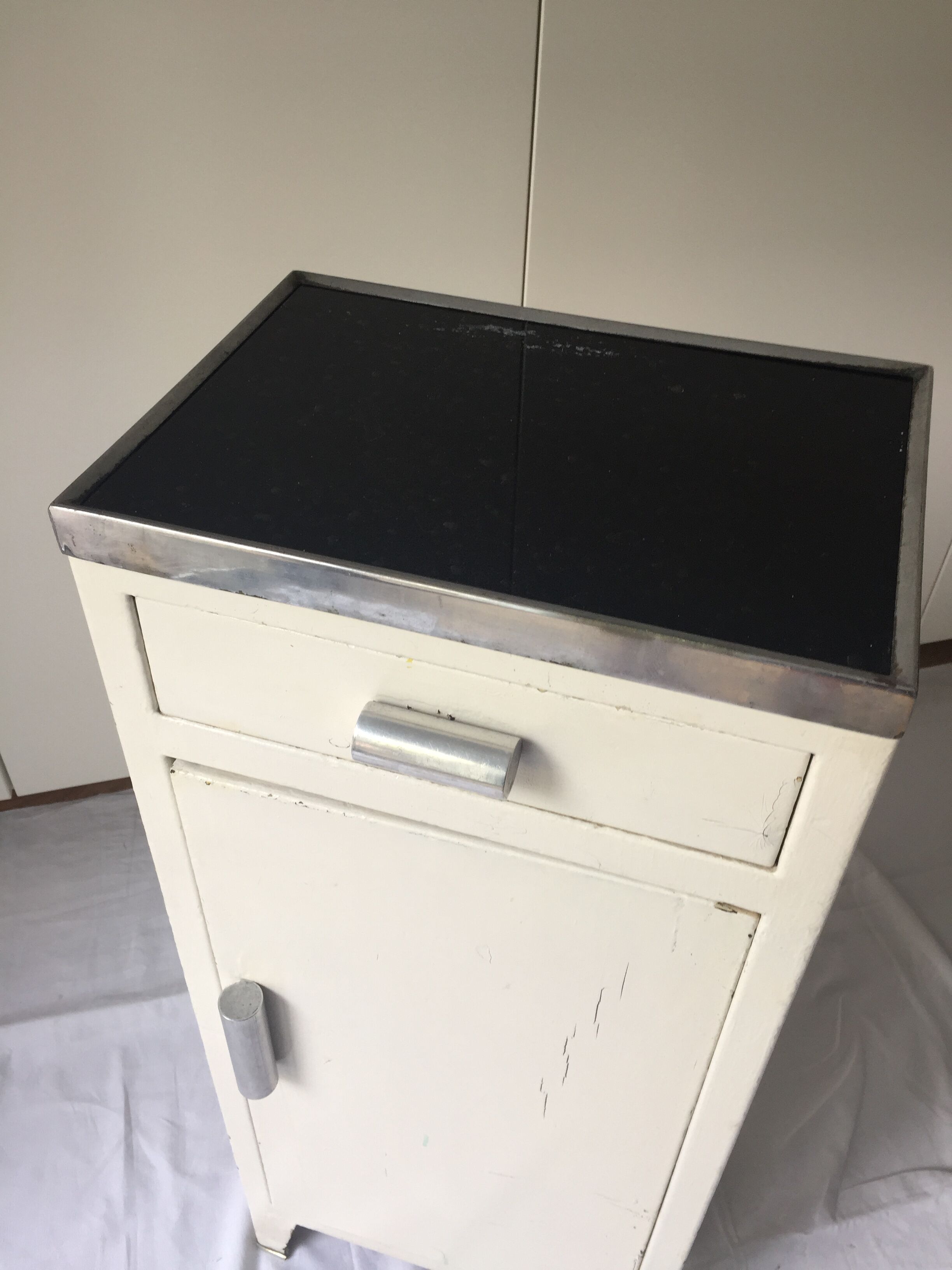 White metal furniture