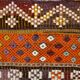 3x5 Orange & Green Small Size Vintage Kilim Rug, 102x141Cm
