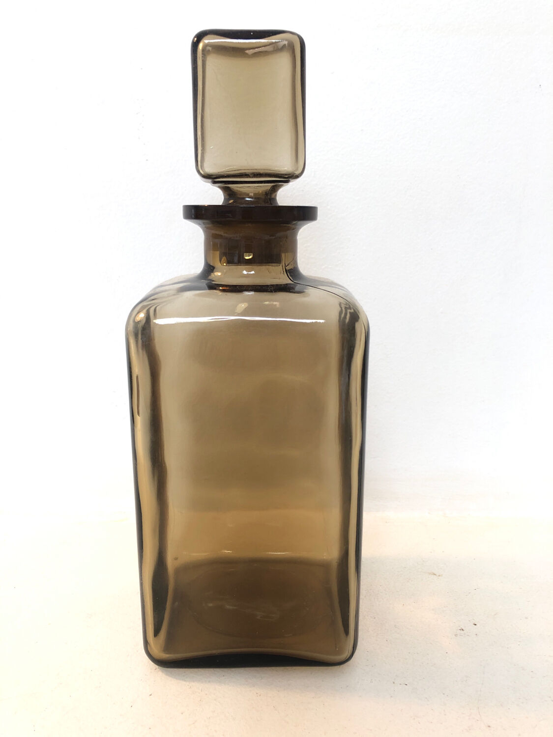 Carafe whisky in smoked glass, 1970