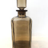 Carafe whisky in smoked glass, 1970
