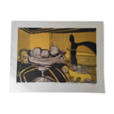 Still Life - original lithograph numbered and signed - Alfred Defossez