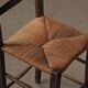 Peasant chair in wood and straw, Folk Art, around 1900