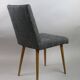 Chaises vintage noir et blanc années 1970
