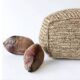 Pouf coussin de sol carré en raphia jute naturel bohème