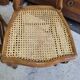 Series of 4 louis philippe walnut chairs with canning