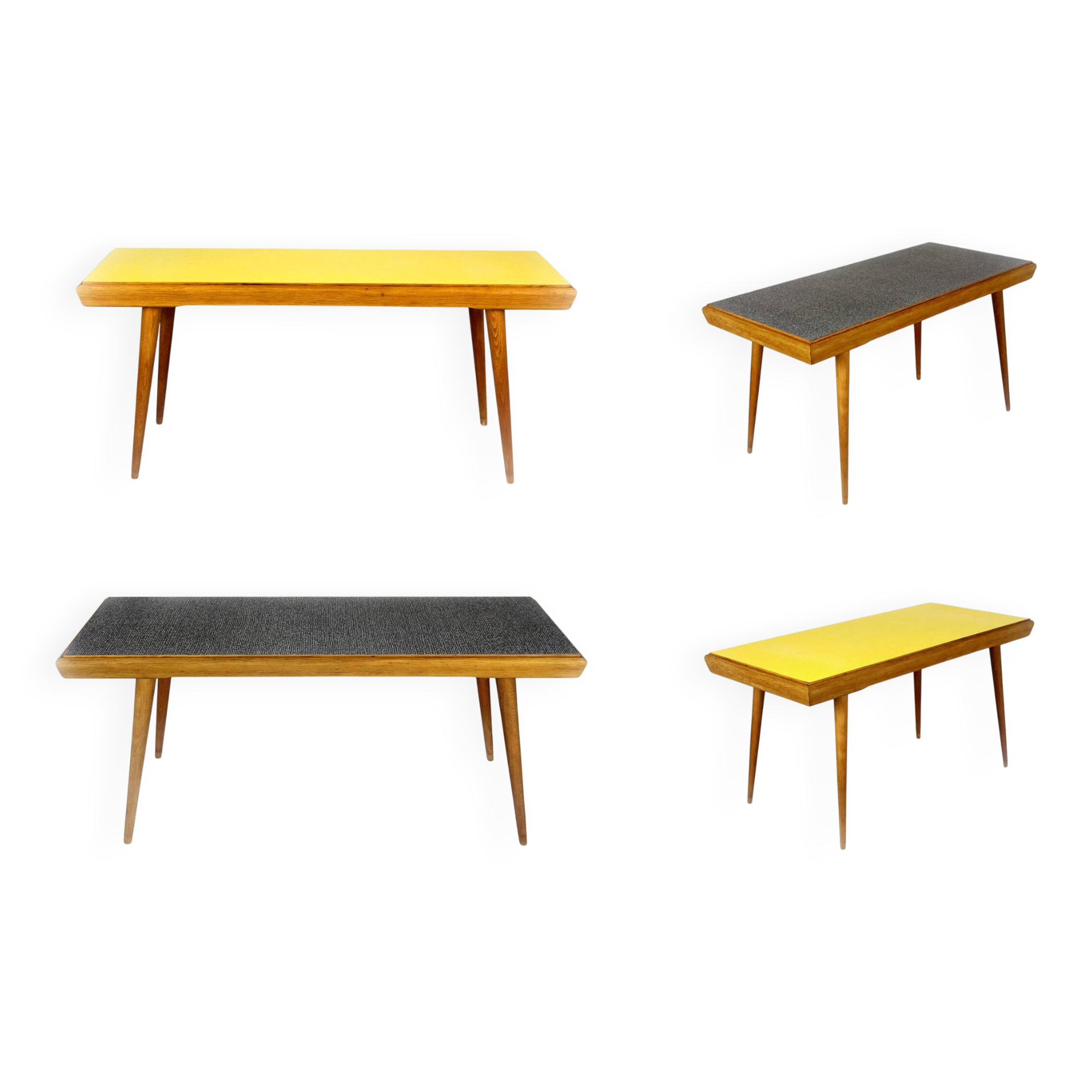 Coffee Table with Double-Sided Formica Top from Interier Praha, 1960s