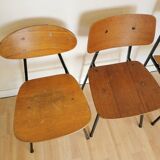 Vintage Stol Kamnik Wooden Dining Chairs - 1970s Yugoslavia - Set of 4