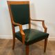 Paire de fauteuils Art déco en chêne et cuir de De Coene Frères