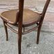 Viennese curved wooden theatre chair Thonet Nr 57 colmar logo