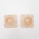 Pair of pink candle holders
