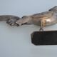 Brass peacock sculpture