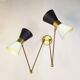 Double articulated wall lamp design 1950
