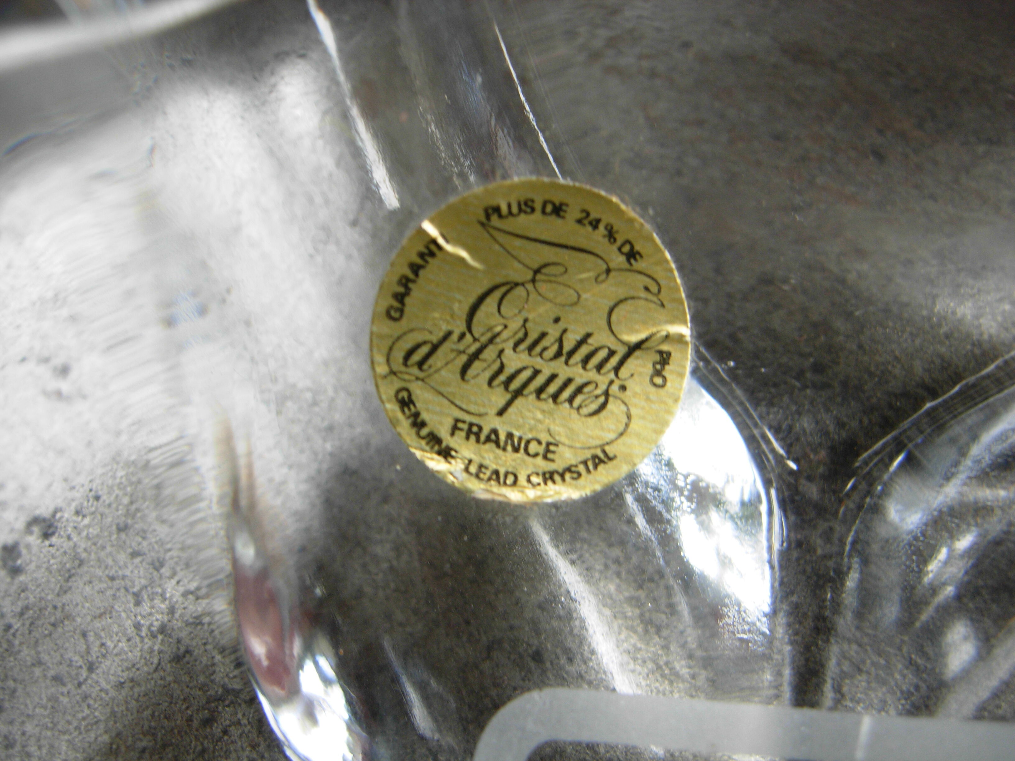 ashtray in Crystal of Arques