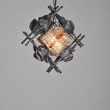 Brutalist hanging lamp designed by Tom Ahlström & Hans Ehrlich, 1960s