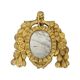 Small Antique Weathered Mirror Gilded Wood 19th Century