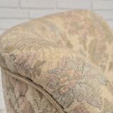 1970s, Danish easy side chair, original very good condition, floral furniture velour.