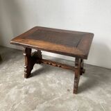 50s Brutalist Oak Coffee Table