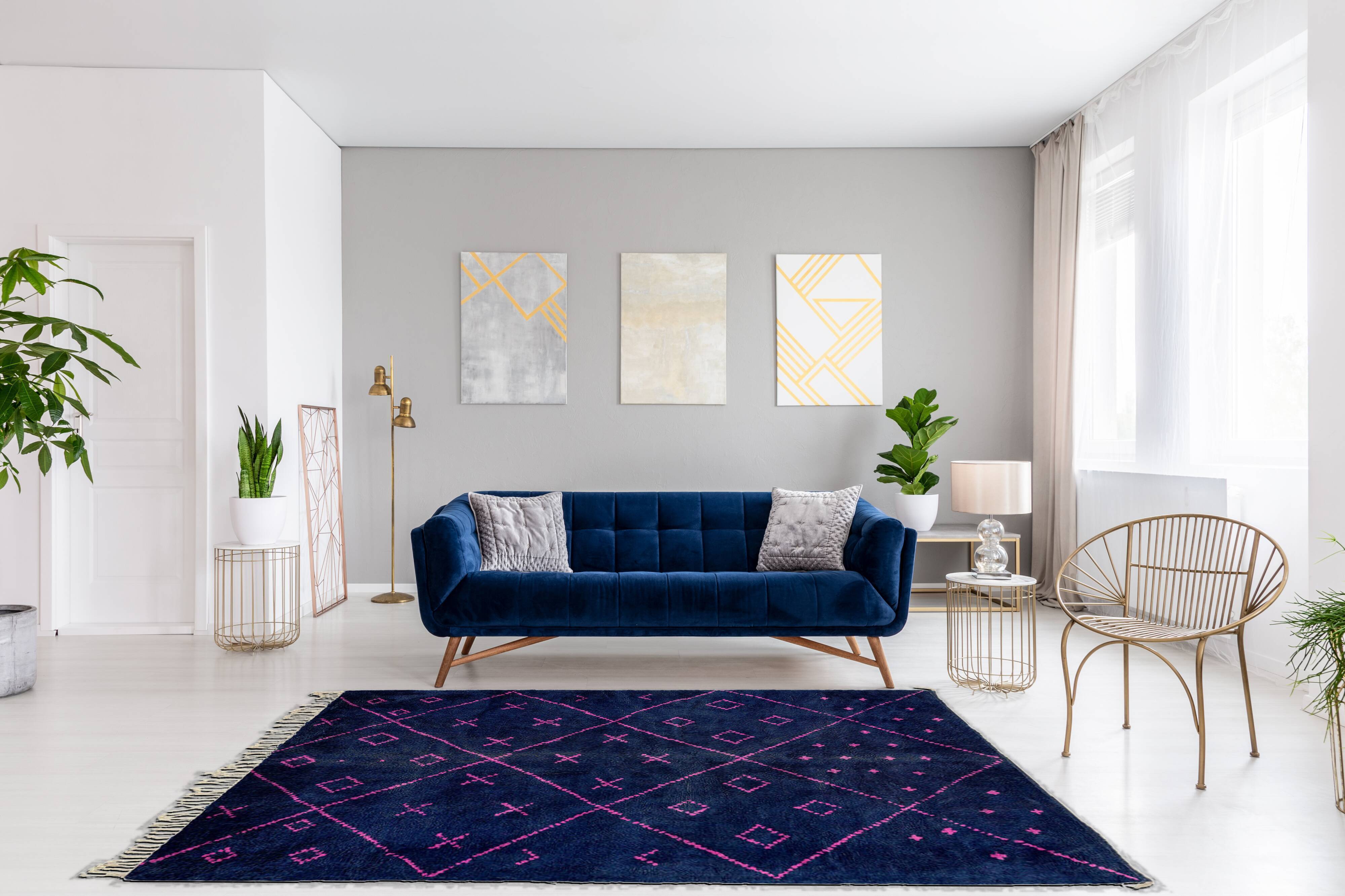 Modern Moroccan carpet 180x150cm