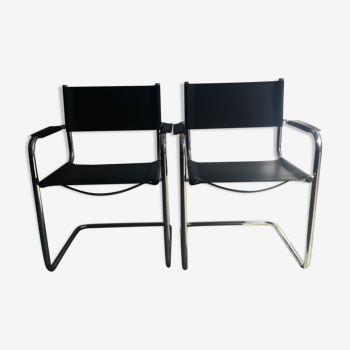 Pair of black armchair