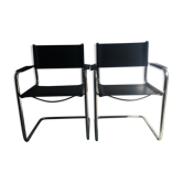 Pair of black armchair